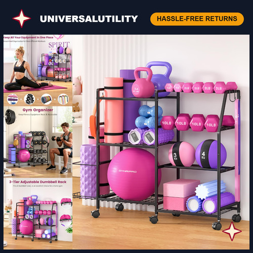 Dumbbell rack weight storage - &,