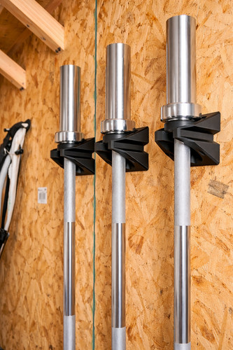 Barbell wall mount storage - barbell,