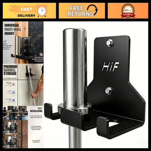 Olympic barbell hanger for - barbell,