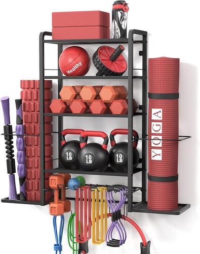 Home gym storage rack - storage, wall