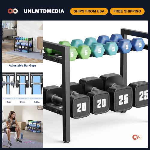 Tier adjustable dumbbell - 2-tier,