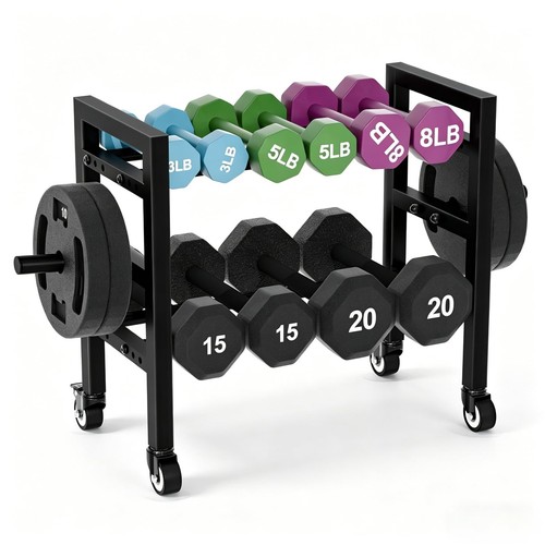 Tier dumbbell rack compact - rack, |