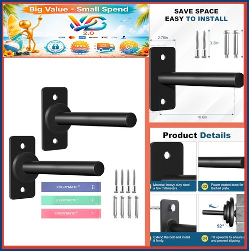 Wall mount weight - plate, rack