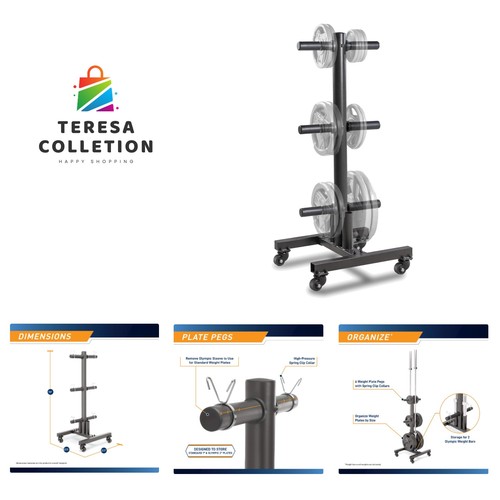 Olympic weight plate tree for - olympic,