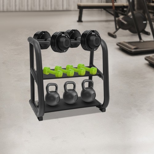 Black kettlebell storage - black,