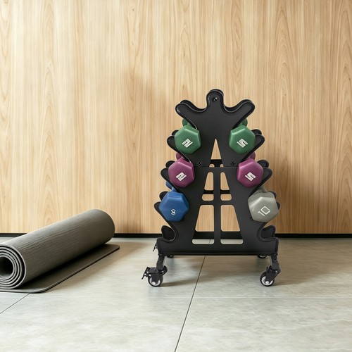 Tier dumbbell rack with - 5-tier,